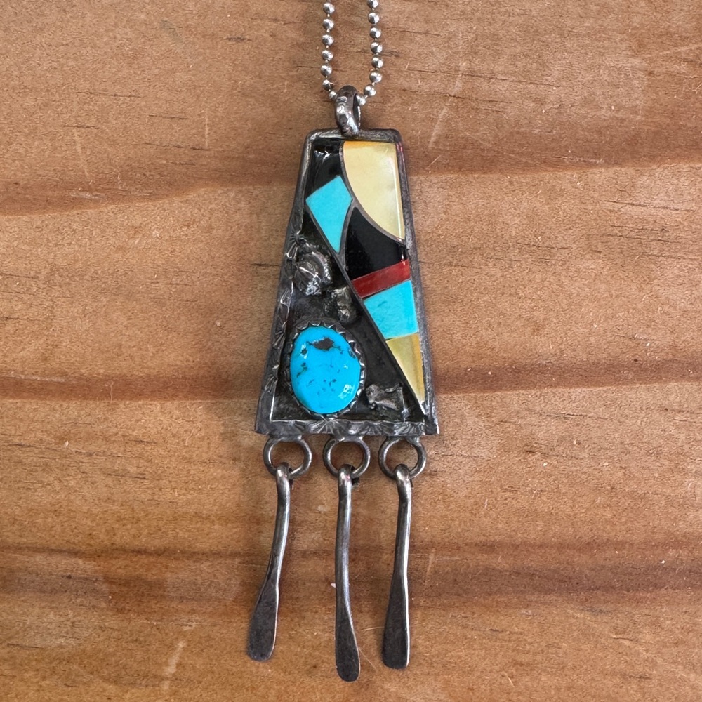 Native American Necklace with Inlay
